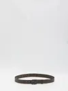 Fendi Ff Reversible Belt In Brown