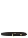Fendi Pin Buckle Leather Reversible Belt Accessories In Black