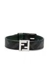 Fendi Reversible Bracelet Adjustable Length In Black