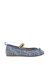 Fendi Ff Round-toe Ballet Flats In Multi