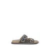 Fendi Men Ff Sandals In Neutral
