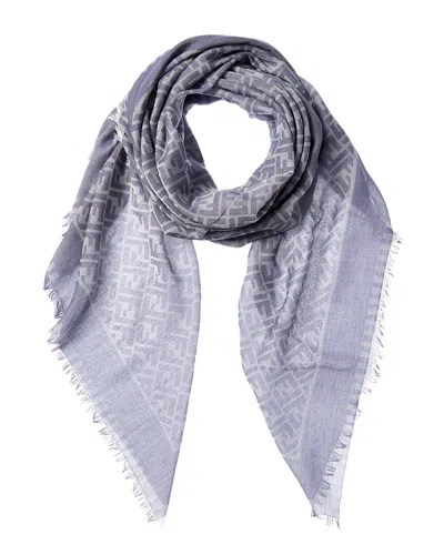 Fendi Ff Scarf In Blue