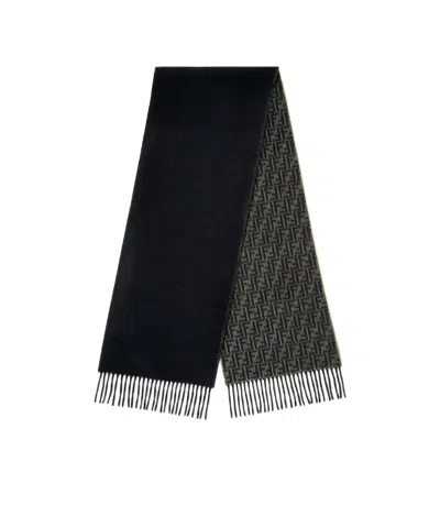 Fendi Ff Scarf Ff Zucca Wool And Cashmere Scarf In Multi