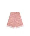 Fendi Ff Scarf In Pink