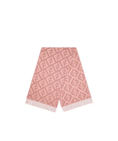 Fendi Ff Scarf In Pink
