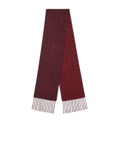 Fendi Ff Scarf In Red