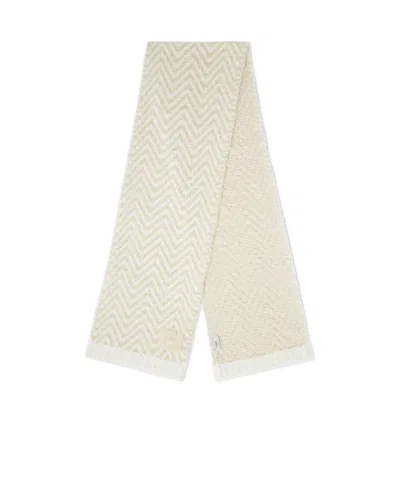 Fendi Ff Scarf In White