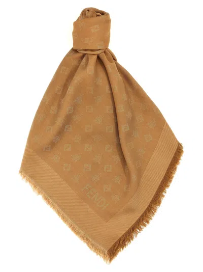 Fendi Ff Scarves And Foulards Brown