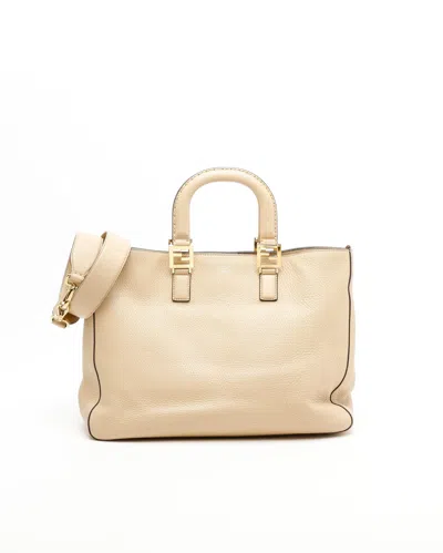 Fendi Ff Selleria Tote Bag In Blue