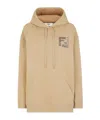 Fendi Beige Regular Fit Hoodie In Nude
