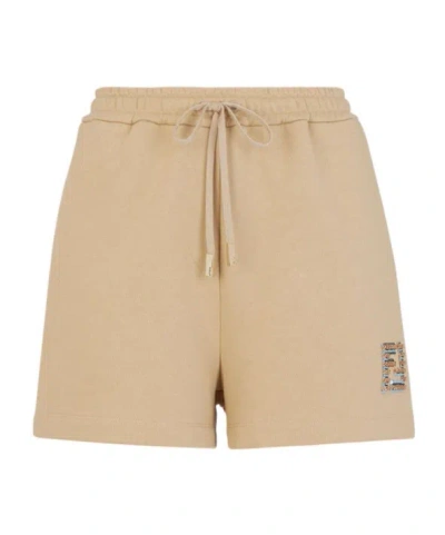 FENDI FENDI FF SEQUIN-EMBELLISHED DRAWSTRING SHORTS