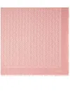 Fendi Logo-pattern Frayed-edge Shawl In Pink