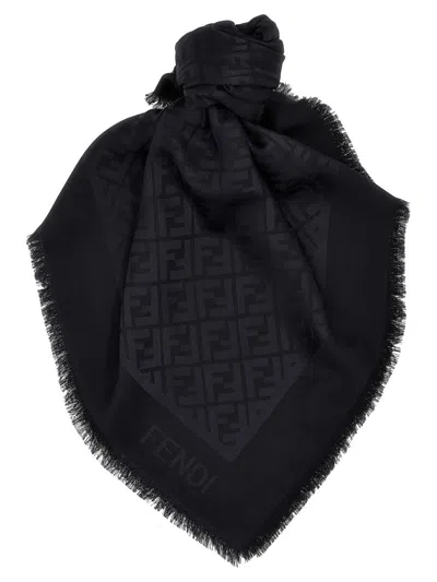 Fendi Ff Shawl In Black