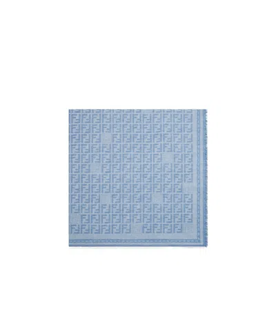 FENDI FENDI FF PRINTED FRAYED-EDGE SCARF