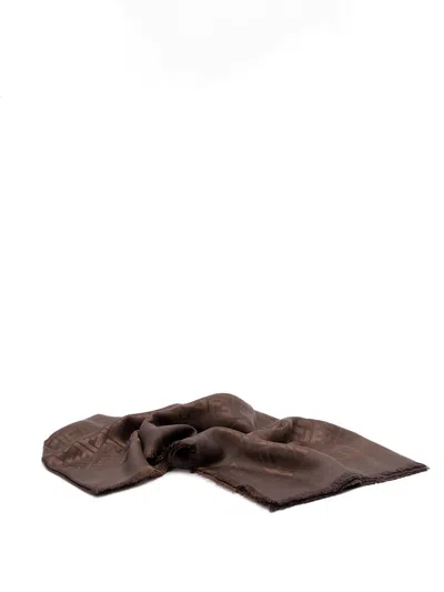 Fendi `ff` Shawl In Brown
