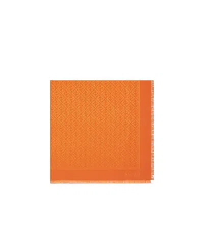 Fendi Ff Shawl In Orange