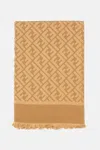 Fendi Ff Shawl In Brown