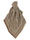 Fendi Shawl Square Fringed Edged