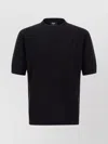 Fendi Cotton T-shirt With All-over Printed Ff Motif In Black