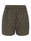 Fendi Ff Bermuda And Short Multicolor In Brown