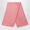 Fendi Pink Silk And Wool Shawl