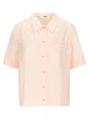 Fendi Ff Pattern Silk Shirt In Pink