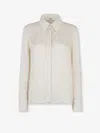 Fendi Ff Silk Oversized Shirt Clothing In Multi