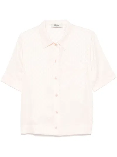 Fendi Roma Card Case In Neutral