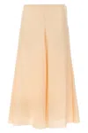 Fendi Ff Jacquard Silk Skirt