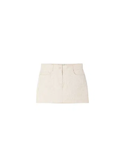 Fendi Kids' Mini Gonna Ff In Cotone In Brown
