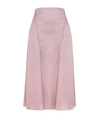 Fendi Ff Skirt In Malva