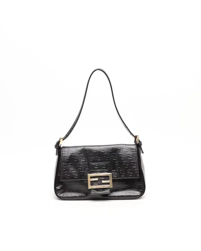 Fendi Ff Small Mamma Bag In Black