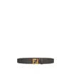 Fendi Reversible Ff-pattern Belt In Black
