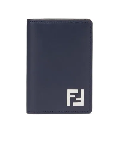 Fendi Ff Square Card Bag In Black