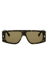 Fendi Ff Squared 56mm Rectangular Sunglasses In Multi