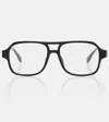 Fendi Ff Squared Aviator Glasses In Black