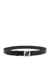 Fendi Ff Buckle Reversible Belt In Black