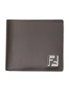 Fendi Leather And Ff Fabric Wallet