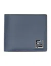 Fendi Canvas Leather Bi-fold Wallet Contrast Panel