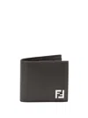 Fendi Ff-plaque Wallet In Green