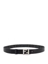 Fendi Ff Buckle Reversible Belt In Black