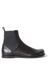 Fendi Ff Squared Chelsea Boots In Nappa Leather Shoes In Black