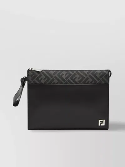 FENDI FF SQUARED CLUTCH WRIST STRAP