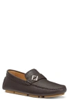 Fendi Ff-detail Leather Loafers In Brown
