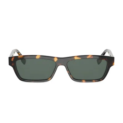Fendi Ff Squared Havana In Green