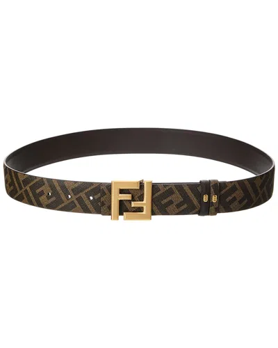 Fendi Reversible Belt Adjustable Length In Brown