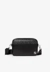 Fendi Men Camera Case Squared Ff Crossbody Bag In Black