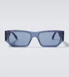 Fendi Ff Squared Square Sunglasses In Blue
