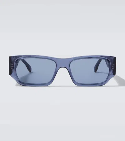 Fendi Ff Squared Square Sunglasses In Blue