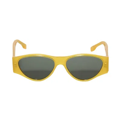 Pre-owned Fendi Ff Squared Sunglasses 'shiny Yellow/green' | Men's Size Onesize